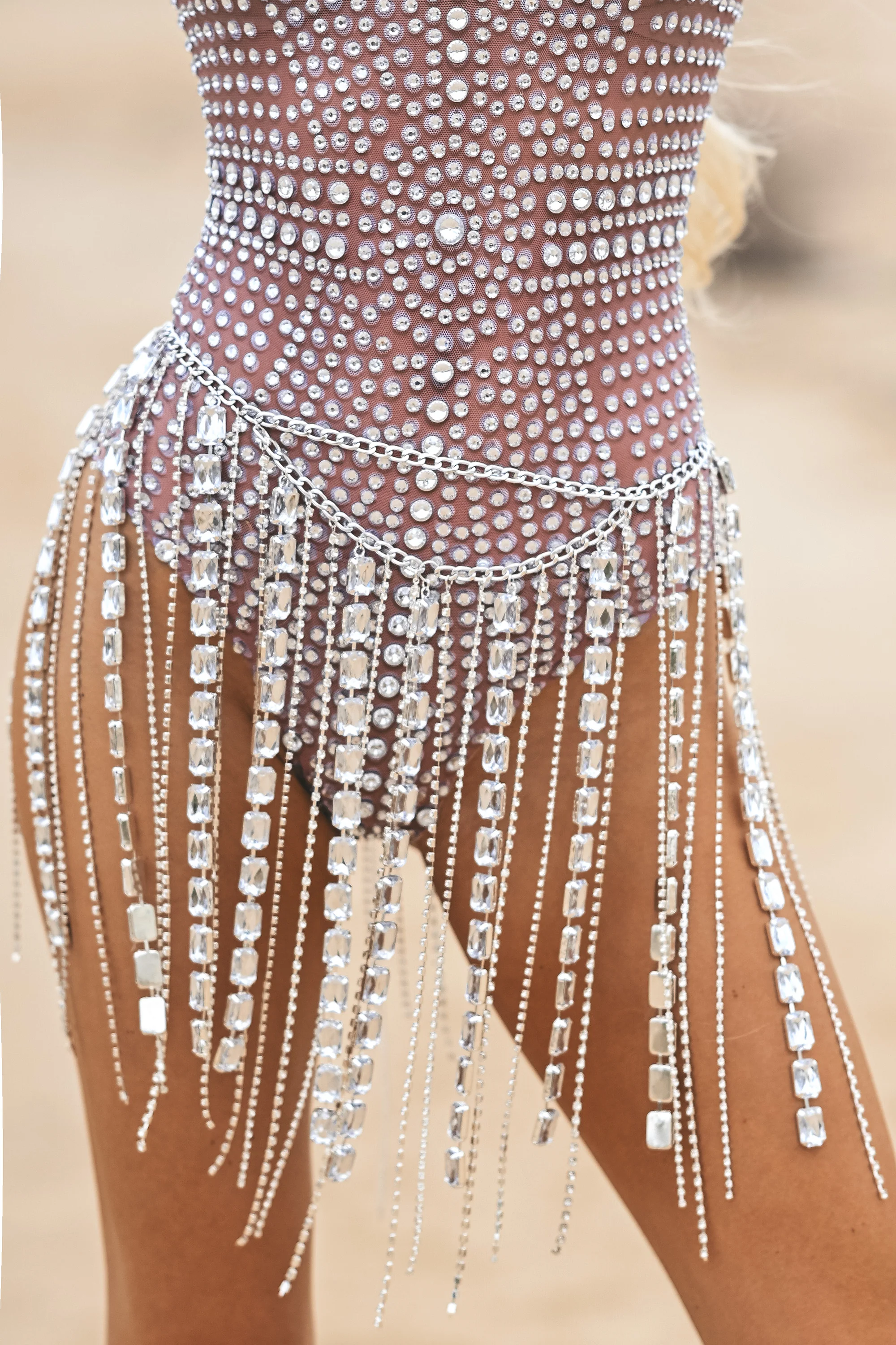 Vita rhinestone waist belt