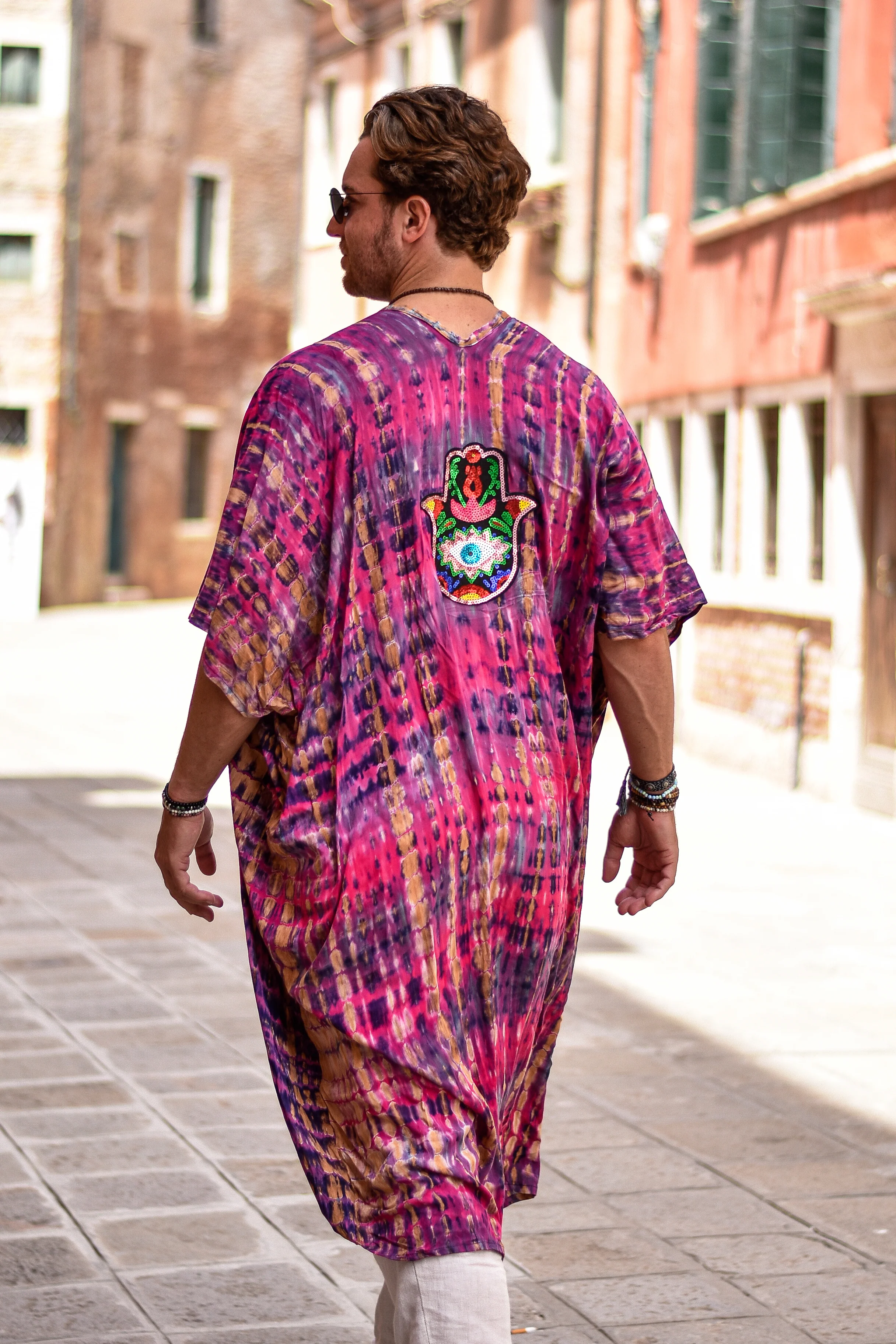 Zimbiza hamsa kimono purple